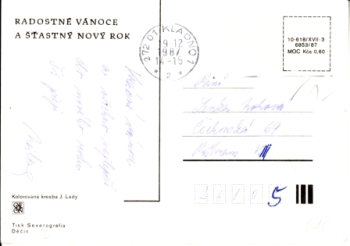 Radostné vánoce a šťastný Nový rok 09 1987 95 001 ● - Josef Lada